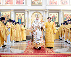 Ковровое покрытие Освящение храма Рождества Христова в Красноярске