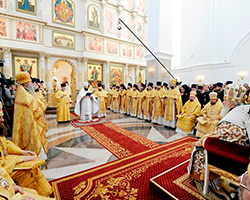 Ковровое покрытие Освящение храма Рождества Христова в Красноярске